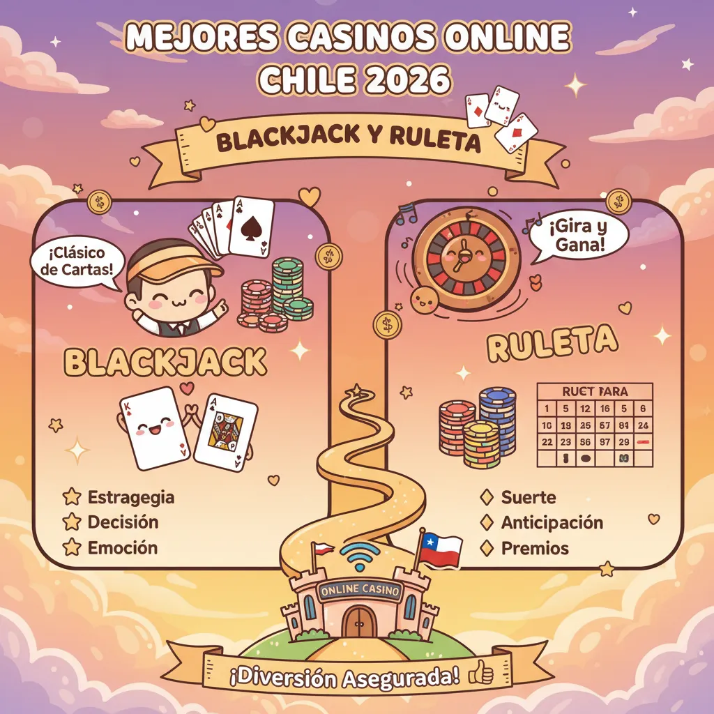 Blackjack y Ruleta en los Mejores Casinos Online Chile