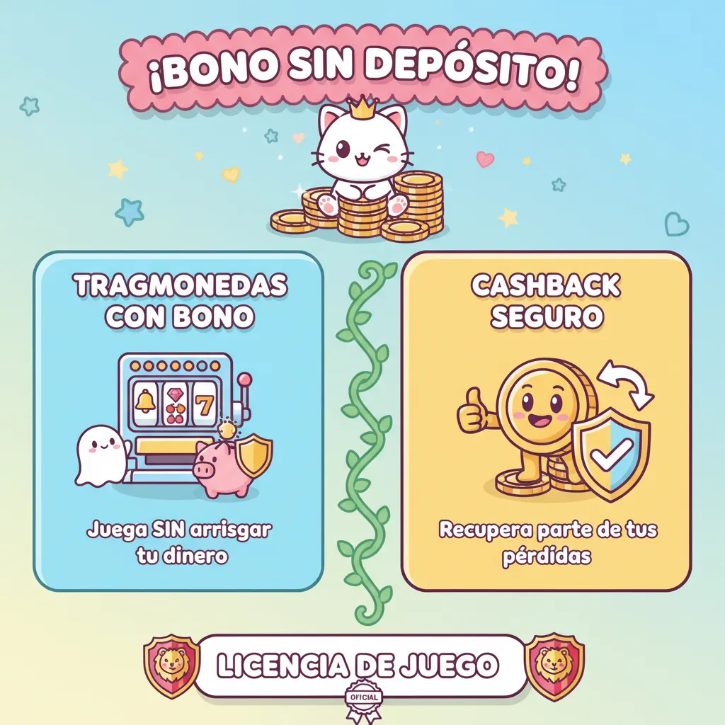 Tragamonedas con bono sin depósito y cashback seguro